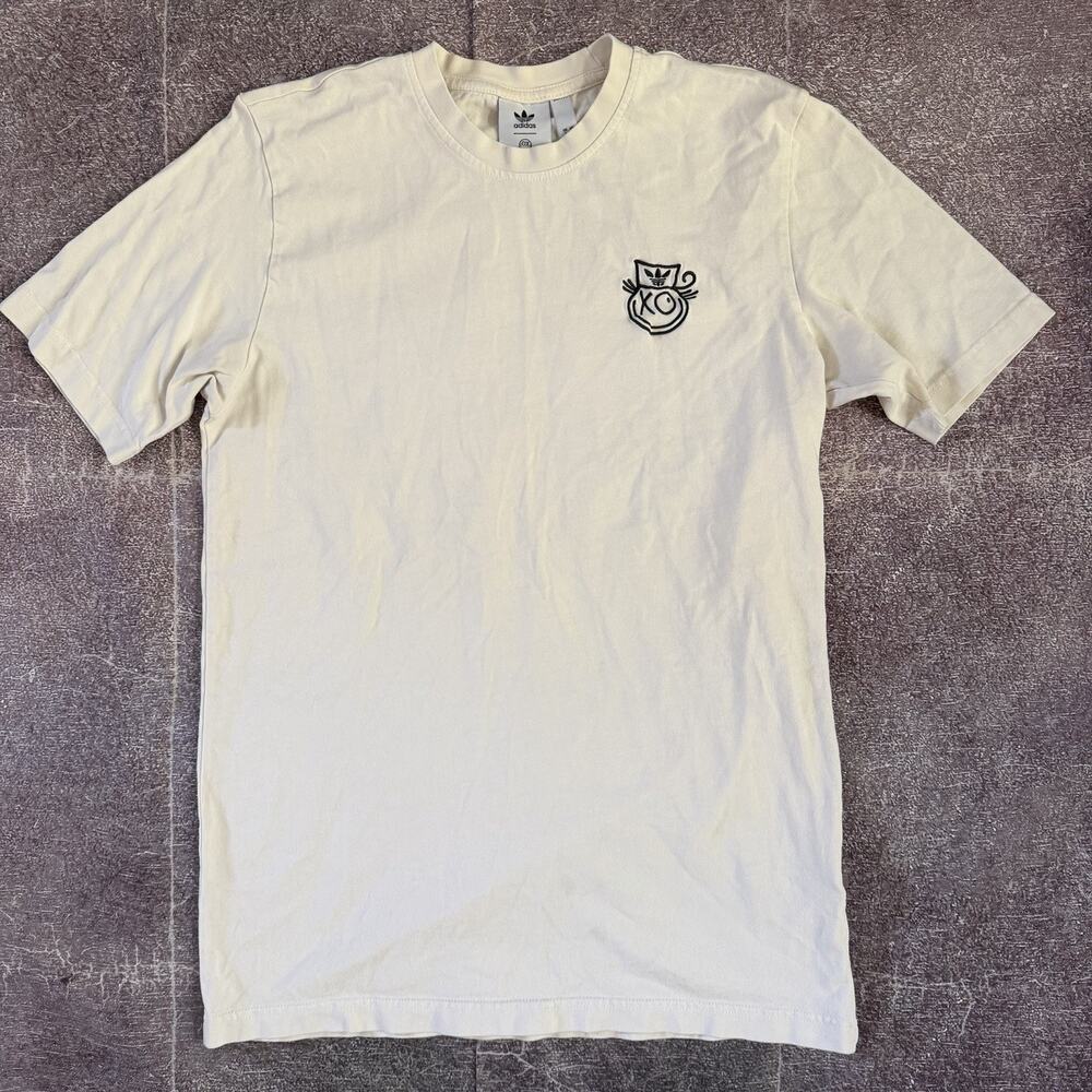 Men's Adidas X Andre Saraiva The World Needs Love White Graphic T Shirt Tee Sz S - Picture 2 of 4